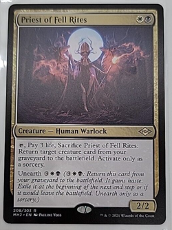 MTG Priest of Fell Rites Modern Horizons 2 208/303 Regular Rare - Image 1