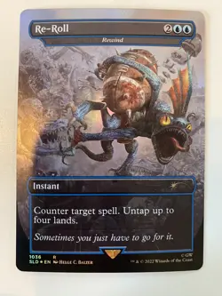 Re-Roll - Rewind *FOIL* SECRET LAIR: Blood Bowl 2022 MT/NM MTG Combined Shipping - Image 1