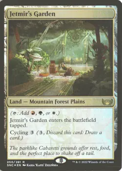 MTG Jetmir's Garden (0250) *Foil* Base Rare Streets Of New Capenna MT/NM - Image 1