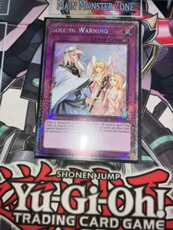 Solemn Warning Platinum Secret Rare RA02-EN078 Yugioh - Image 1