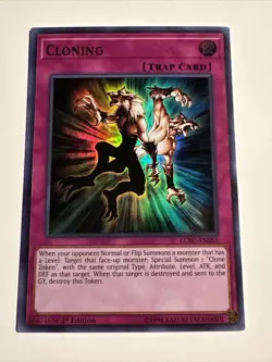 Cloning - ultra rare - LCKC-EN055 -1st ed. NM Yugioh - Image 1