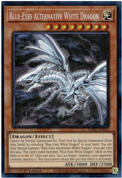Yugioh Blue-Eyes Alternative White Dragon-RA02-EN010-Prismatic Collector's Rare - Image 1
