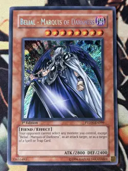 Yugioh: Belial - Marquis of Darkness - PTDN-EN099 - Secret Rare - 1st Ed - LP - Image 1