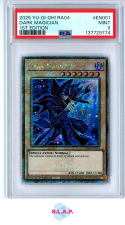 DARK MAGICIAN 1ST EDITION YU-GI-OH RA04-QUARTER CENTURY STAMPED 2025 EN001 PSA 9 - Image 1