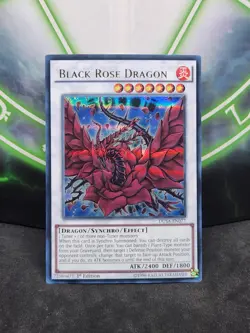 Yugioh Black Rose Dragon DUSA-EN077 Ultra Rare 1st Edition NM - Image 1