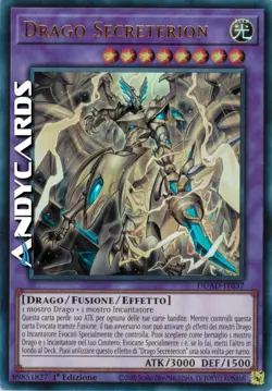 DRAGO SECRETERION • (Secreterion Dragon) • Ultra R • DUAD IT037 • 1Ed • Yugioh! - Image 1