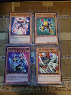 YUGIOH BETA THE MAGNET WARRIOR + GAMMA + ALPHA + VALKYRION LCYW SET NM - Image 1