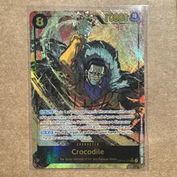 Crocodile OP14-120 Alternate Art The Azure Sea's Seven Sec One Piece Alt Secret - Image 1