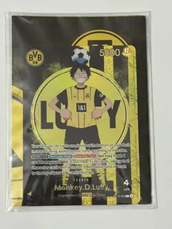 One Piece x BVB Borussia Dortmund Promo Monkey D Luffy ST13-003 Sealed-US SELLER - Image 1