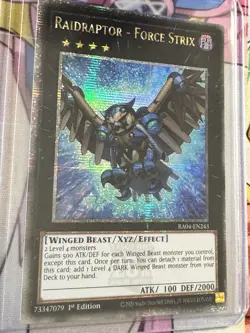 Raidraptor Force Strix - RA04-EN243 - Quarter Century Secret Rare - Yu Gi Oh - Image 2