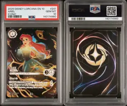 Disney Lorcana Whispers in the Well ARIEL Ethereal Voice 241/204 ICONIC PSA 10 - Image 3