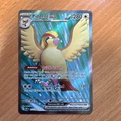 Pidgeot Ex 217/197 Obsidian Flames Illustration Rare NM Pokemon Card - Image 1