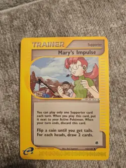 Mary's Impulse 142/165 Expedition WOTC 2002 E Series Trainer Pokemon TCG Card NM - Image 1