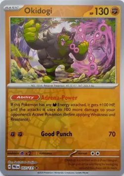OKIDOGI - REVERSE HOLO - PRISMATIC EVOLUTIONS - POKEMON CARD - 057/131 - Image 1