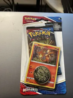 Pokemon Sword And Shield Battle Styles Booster Pack Card Coin Sealed - Image 1