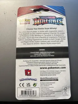 Pokemon Sword And Shield Battle Styles Booster Pack Card Coin Sealed - Image 2