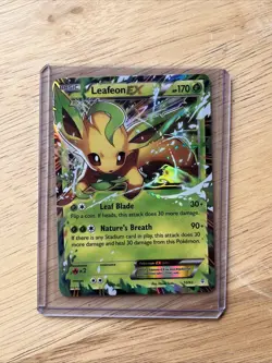 Pokemon Leafeon EX Holo Basic Plant 170 HP 10/83 2016 Pokemon Card English - Image 1