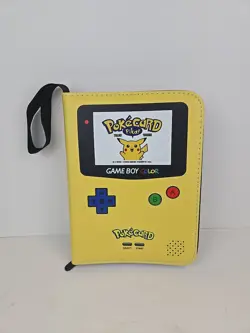 Nintendo Game Boy Pokemon Yellow Card Binder 9.5 X 7 Inches Unaligned Ring - Image 1