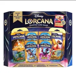 Disney Lorcana TCG Into The Inklands Bundle Box Includes Bonus Promo Cards - Image 1