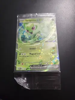 Sprigatito ex 087 Sv: Scarlet & Violet Promo Cards Holo SEALED - Image 1