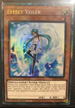 Yugioh Effect Veiler RA01-EN003 Collector's Rare 1st Edition - Image 1