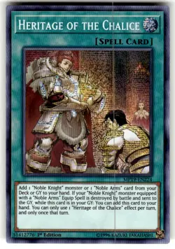 Yugioh Heritage of the Chalice MP19-EN224 Secret Rare 1st Ed NM - Image 1