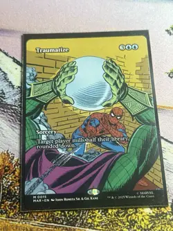 Traumatize *** Borderless *** - MTG MAR Marvel Universe - NM 0015 - Image 1