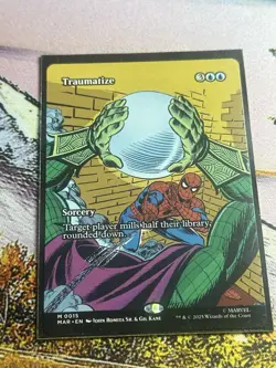 Traumatize *** Borderless *** - MTG MAR Marvel Universe - NM 0015 - Image 2