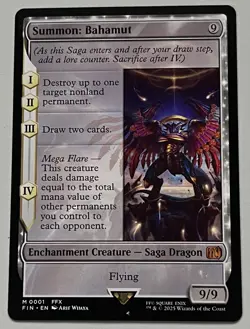 MTG Final Fantasy Summon: Bahamut Enchantment Creature MYTHIC REGULAR #0001 - Image 1