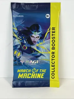 2023 Factory Sealed Magic MTG March of the Machine Collector Booster Pack - Image 1