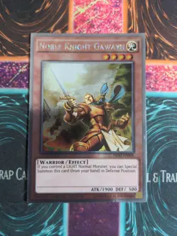 Yu-Gi-Oh! Noble Knight Gawayn NKRT-EN004 Limited Platinum Rare NM/LP - Image 1