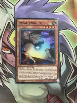 OP04-EN007 Retaliating "C" Super Rare UNL Edition NM Yugioh Card - Image 1