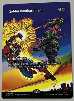 MTG Marvel Universe Goblin Bombardment Enchantment MYTHIC REGULAR #0023 - Image 1