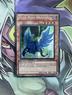 EXVC-EN099 Blue Rose Dragon Secret Rare Unlimited Edition NM Yugioh Card - Image 1