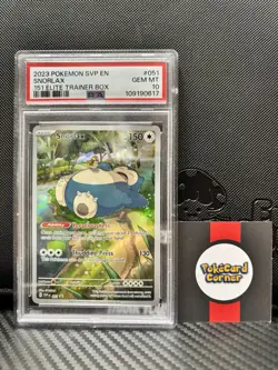 Pokemon TCG Snorlax Promo Card 051 PSA 10 Gem Mint Scarlet Violet 151 - Image 1