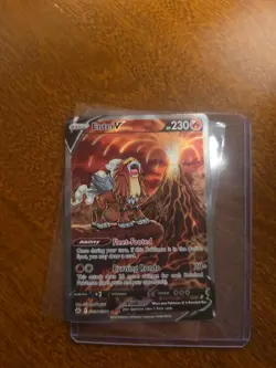Pokemon Entei V Ultra Rare Full Art Holo GG36/GG70 Crown Zenith Galarian Gallery - Image 2