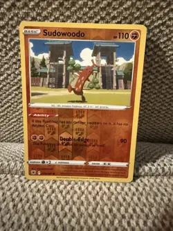 Pokemon Astral Radiance REVERSE HOLO FOIL Sudowoodo 074/189 TCG Card - Image 1