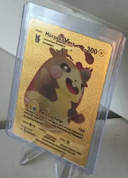 2020 Pokemon Morpeko VMAX Dynamax 080/202* Gold Foil Display Card HP300 NM/Mint - Image 2