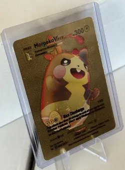 2020 Pokemon Morpeko VMAX Dynamax 080/202* Gold Foil Display Card HP300 NM/Mint - Image 3