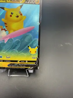 Surfing Pikachu V 008/025 Celebrations NM Ultra Rare Pokemon Card - Image 3