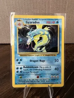 Pokemon Gyarados Base Set Holo Rare Unlimited 6/102 1999 100 HP English - Image 1