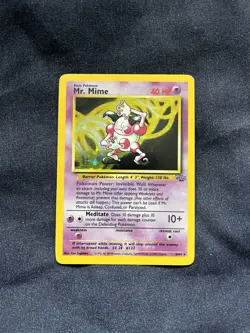 Pokemon TCG Mr. Mime 6/64 Jungle Set Holo Rare Unlimited WOTC Vintage - Image 1