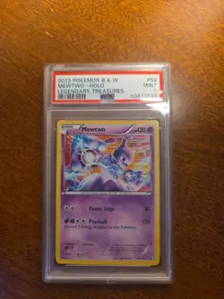 2013 POKEMON B&W LEGEND TREASURES #53 MEWTWO-HOLO PSA 9 - Image 1