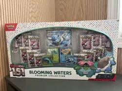 2023 POKEMON SCARLET & VIOLET 151 BLOOMING WATERS PREMIUM COLLECTION BOX SEALED - Image 1