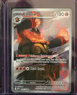 Emboar 098/086 - White Flare - English Illustration Rare IR - NM Pokemon - Image 1