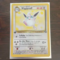 Pokemon 1999 Jungle Wigglytuff #16 Non Holo 1st Edition LP - Image 1
