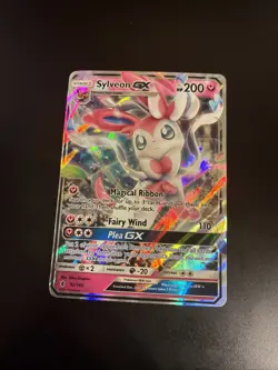 Sylveon GX Ultra Rare Holo 200 HP Pokemon TCG Guardians Rising #92/145 - Image 1