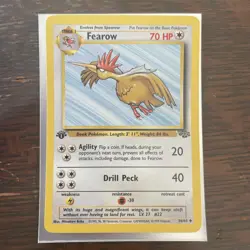 1st Edition Fearow 36/64 Jungle Non Holo Uncommon WoTC Pokemon 1999 LP - Image 1