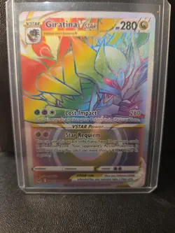 Pokemon TCG Giratina VSTAR 201/196 Secret Rainbow Rare, Lost Origin - Image 1
