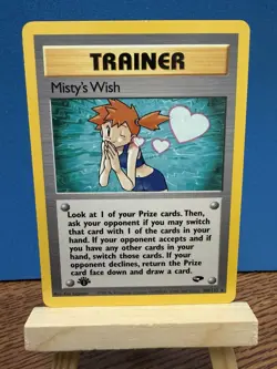 Pokemon TCG Misty’s Wish 1st Edition 108/132 Gym Challenge WOTC Vintage Trainer - Image 1